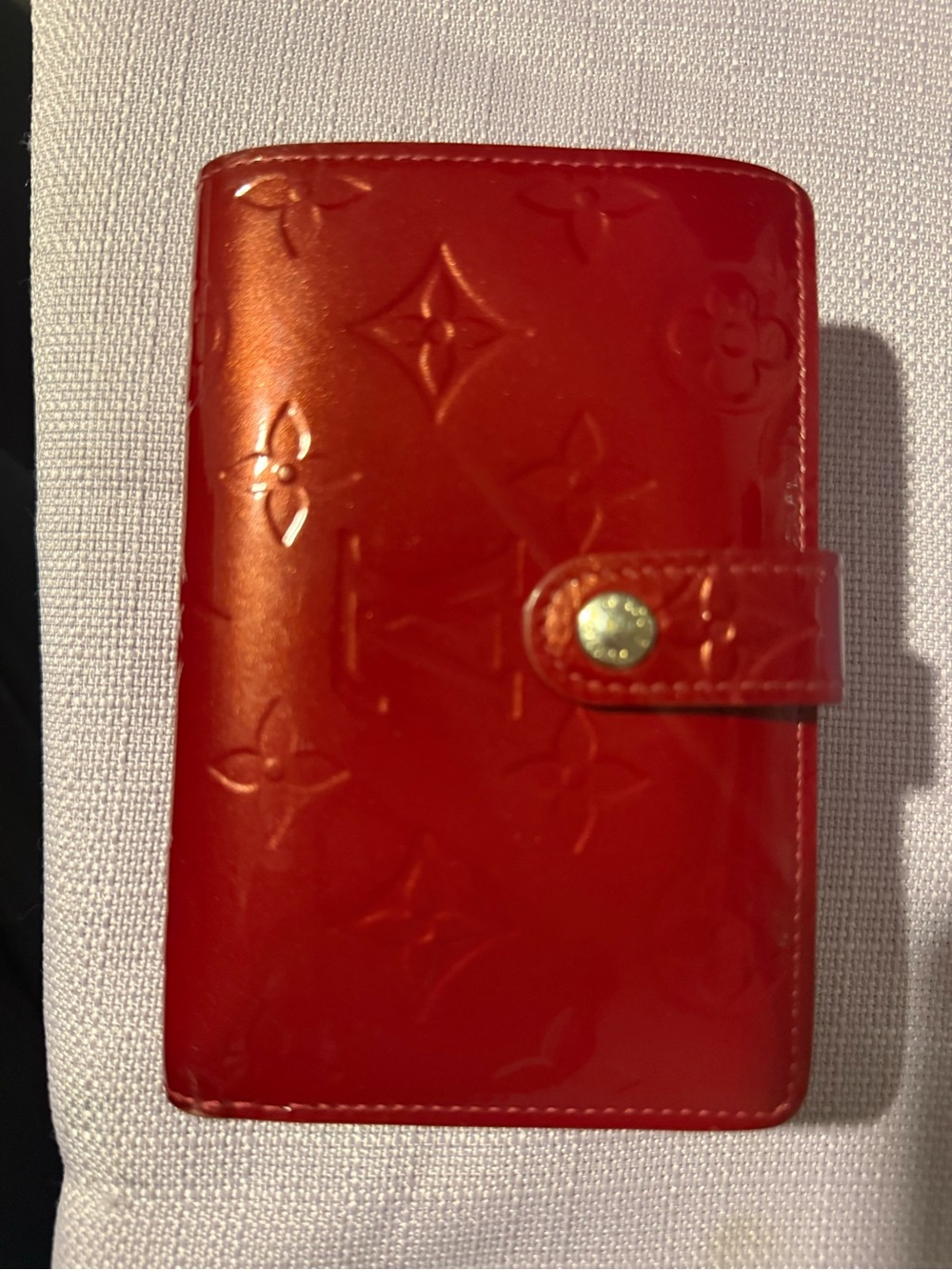 Louis Vuitton Red Monogram Vernis Small wallet
